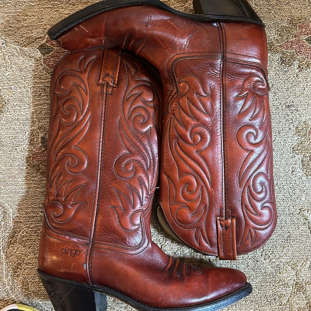 DINGO leather vintage quality western boots